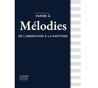 Papier à Mélodies : De l'inspiration à la Partition - 13 portées / 100 pages: Partitions vierges pour la théorie et la pratique (solfège, chant, composition musicale) - Format A4 (21 x 27 cm).