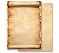 Papier à motif Antique & Histoire PARCHEMIN 100 feuilles DIN A6 - Paper-Media