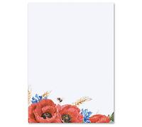 Papier à motif Fleurs & Pétales FLEURS DE TERRAIN 100 feuilles DIN A6 - Paper-Media