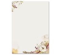 Papier à motif JARDIN D'AUTOMNE 20 feuilles DIN A4 - Fleurs & Pétales, Saisons - Automne