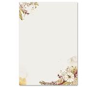 Papier à motif JARDIN D'AUTOMNE 50 feuilles DIN A5 - Fleurs & Pétales, Saisons - Automne