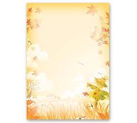 Papier à motif Saisons - Automne ÉPOUVANTAIL 20 feuilles DIN A4 - Paper-Media