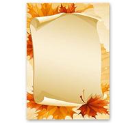 Papier à motif Saisons - Automne FEUILLES D?AUTOMNE 20 feuilles DIN A4 - Paper-Media