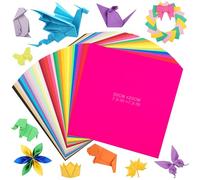 Papier à Origami 300 Feuilles, 30 Couleurs Vives 20x20cm 80gsm Carré Double Face Pour Arts, Arts & Métiers Et École UAP060E