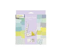 Papier à plier - AVENUE MANDARINE - Kit créatif Origami - Multicolore - Papier Flowers - 61 feuilles