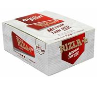 Papier à rouler RIZLA King Size rouge - Boîte complète de 50 Livrets
