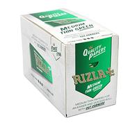 Papier à rouler zig zag cigarette King Size Slim Livret Filtre papier à rouler rizla adulte Pointe Smoking (Papier à rouler RIZLA Vert Papier (100 carnets))