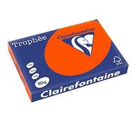 Clairefontaine Ramette de papier Trophee 500 feuilles 80 g A3 Rouge cardinal