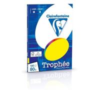 Papier A4 - CLAIREFONTAINE - Assorties Intenses - 80g - 100 Feuilles - Qualité Supérieure