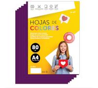 Papier A4 Couleur - Feuilles A4 80g Pour Imprimante Jet d'Encre et Laser, Ramette Papier Pour Loisirs Créatifs, Bricolage et Décoration M-office (100 feuilles, Or)