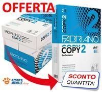 Papier A4 Fabriano Copy 2 → 1/2/5/10 Pack 500 Papier → 80 Gr pour Imprimante