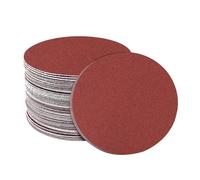 Papier abrasif, Disque de ponçage 6 pouces, grain papier verre 80 à 3000, tampon abrasif for outils polissage du bois et travail des métaux(P180)