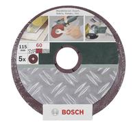 Papier abrasif pour plateau de ponçage Bosch Accessories 2609256251 Grain 60 (Ø) 125 mm 5 pc(s)