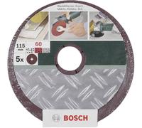 Papier abrasif pour plateau de ponçage Bosch Accessories 2609256251 Grain 60 (Ø) 125 mm 5 pc(s)