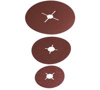 Papier abrasif pour plateau de ponçage non perforé Wolfcraft 2460000 Grain 24 (Ø) 115 mm 5 pc(s)