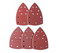 Papier Abrasif pour Ponceuse - 50 Feuilles Abrasives pour Ponceuse Mouse Delta - 105x152mm - 40/80/120/180/240 Grain - 11 Trous