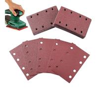 Papier Abrasif Pour Ponceuse Orbitale À Grains 12-120x Patin De Ponçage | Pièces De Rechange Avec Extraction De Poussière, Papier De Verre Rectangulaire, Pour Charpentiers De Terrasse En Verre, Amat