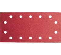 Bosch Accessories Feuille Abrasif pour Ponceuses Vibrantes, 14 Trous, 60 Grain, 115mm x 230mm, Lot de 10