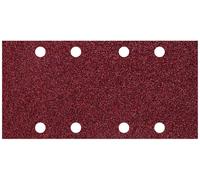 Wolfcraft Patins abrasifs auto-agrippants 1766000, 93 x 185 mm, perforés, corindon, grain 40, 10 pièces
