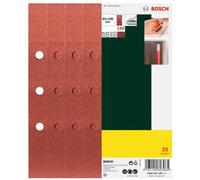 Papier abrasif pour ponceuse vibrante perforé Bosch Accessories 2607017107 Grain 180 (L x l) 230 mm x 93 mm 25 pc(s)