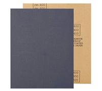 Papier Abrasif Sec et Humide P400 - Papier Abrasif Imperméable Marron café pour Le Bois, Le Métal et la Finition - Papier Abrasif à Fin pour Les Projets de Bricolage