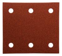 Papier abrasif velcro 114 x 102 mm (6 ouvertures) grain, 100, 10 pièces Makita P-33118
