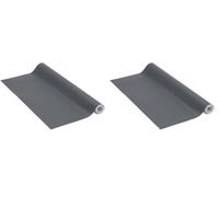 Papier adhésif | Gris foncé | Unimat Anthracite Gris foncé, 67,5cm x 3m | Film autocollant pour meuble et cuisine, film décoratif, papier peint | PVC sans phtalates | Fabriqué en UE (Lot de 2)