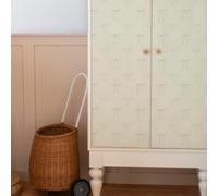 Papier Adhesif pour Meuble Cravate Beige Revetement Adhesif Meuble Imperméable Vinyle Cuisine Porte Salon Chambre Mur Décoration Papier Peint Autocollant 38.6x480.6 cm
