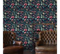 Papier Adhesif pour Meuble Serpent Rouge Vert Revetement Adhesif Meuble Imperméable Vinyle Cuisine Porte Salon Chambre Mur Décoration Papier Peint Autocollant 45x300 cm/1 rouleau