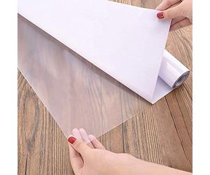 Papier Adhesif Pour Meuble Transparent 30×300cm Vynile Adhésif Film Papier Peint Autocollant Polyphane Transparent Rouleau Couvre Livre Adhesif Stickers Protéger les Murs et les Meubles de la Cuisine