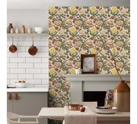 Papier Adhesif pour Meuble Vert Jaune Citron Revetement Adhesif Meuble Imperméable Vinyle Cuisine Porte Salon Chambre Mur Décoration Papier Peint Autocollant 45x300 cm/1 rouleau