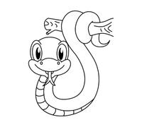 Papier adhésif pour stickers muraux Coloriage de serpent mignon pour enfants 68x84.8cm Décoration artistique Noir