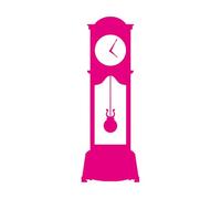 Papier adhésif pour stickers muraux Horloge de parquet 50.4x143.6cm Ne se décolle pas RoseRouge