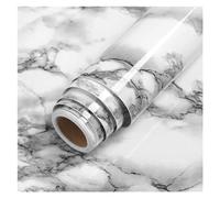 Papier adhésif, Waterproof Oil-Proof Self-Adhesive Vinyl Marble Wallpaper Kitchen Bathroom Multiple Sizes(A1,50CMX5M)