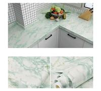 Papier adhésif, Waterproof Oil-Proof Self-Adhesive Vinyl Marble Wallpaper Kitchen Bathroom Multiple Sizes(A10,40CMX1M)