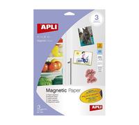 Papier aimanté - Magnétique - A4 - 3 Feuilles - Impression jet d'encre - Apli