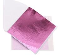 Papier Aluminium En Argent Pour Bricolage,Artisanat D'art,Conception De Cuir Chevelu,Matériau D'emballage,Décoration Alimentaire,Rose,Rouge,Or,10 Couleurs,100 Pièces - Type Peach