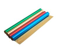 Papier aluminium - Folia - Assortiment 4 rouleaux - 30 x 50 cm - 4 couleurs - Matériau aluminium