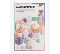 Papier alvéolé PASTEL folia 21×33 cm ? 4 feuilles multicolore TU