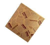 Papier Anti-Graisse | 100 Pièces De Feuilles D'Emballage Pour Sandwichs - Conditionnement Alimentaire Sec et Gras | Pour Patisserie Grignotage Snack Frites Tartine Pique-nique Dessert