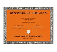 Papier Aquarelle Arches Bloc De 20 Feuilles 23 X 31cm 300g Grain Torchon