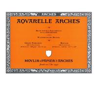 Papier Aquarelle Arches Bloc De 20 Feuilles 36 X 51cm 300g Grain Torchon