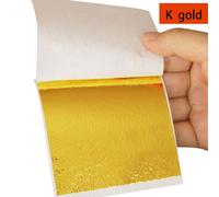 Papier Artisanal Imitation Feuille D'or, 10 Pièces, Dorure, Argent, Cuivre, Bricolage, Artisanat De Décoration, Modélisation De Slime/Argile