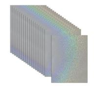 Papier autocollant holographique - Papier décoratif holographique A4 - 20 couches imperméables - Facile à découper - Fournitures de bricolage pour adolescents, adultes, enseignants, élèves - Projets