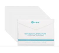 Papier Autocollant Vinyle Mat Imprimable LOKLiK A4 pour Impressions Créatives et Applications Diversifiées - Pack de 20 Feuilles