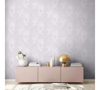 Papier Avec Grand Feuille Motif Léger Structuré - Violet,Blanc,Gris