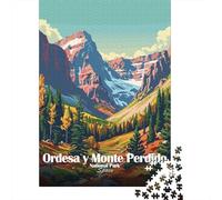 Papier avec Ordesa Y Monte Perdido National Park Puzzle en Bois