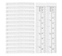 Papier Blanc Ruban à Mesurer 150 CM Double Face 50 Pièces | Graduations Précises des Deux Côtés, Construction Légère, pour Corps et Projets de Bricolage