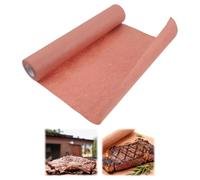 Papier Boucher 30cm x 18m, Rouleau de Papier de Boucher Rose pour Barbecue, Papiers Kraft pour Barbecue, Barbecue Paper pour Fumer la Viande, le Poisson, les Légumes et Cuire le Pain