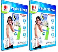Papier Bristol A4 - 30 Feuilles Papier Cartonné, Format A4, 200 g/m², Dessin, Imprimable Recto/Verso, Impressions jusqu'à 4 800 dpi, Compatible Imprimantes Jet d'Encre ou Laser - Micro Application